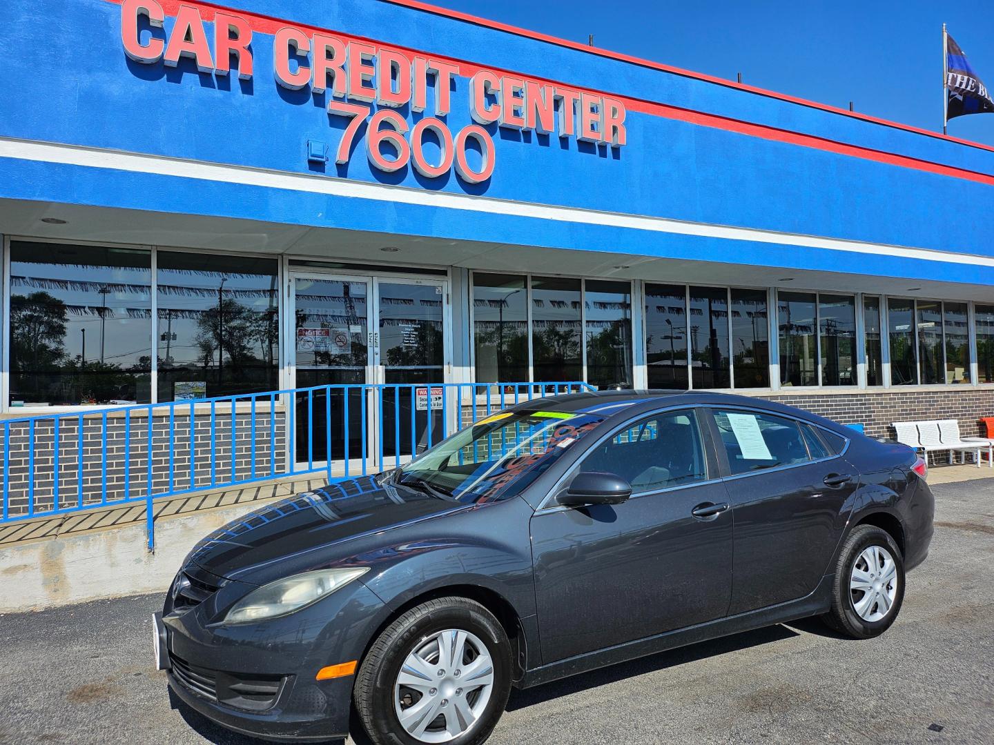 2012 BLACK Mazda MAZDA6 I Sport (1YVHZ8BH7C5) with an 2.5L L4 DOHC 16V engine, 6-Speed Automatic transmission, located at 7600 S Western Ave., Chicago, IL, 60620, (773) 918-3980, 0.000000, 0.000000 - Photo#1